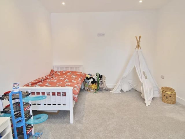 The listing says: "Located in the heart of Denmead village we are delighted to offer for sale this stunning 4 double bedroom detached property on Hambledon Road. The current owners have completely modernised and extended this property to a very high standard throughout and internal viewings are essential to fully appreciate all this amazing property has to offer."
