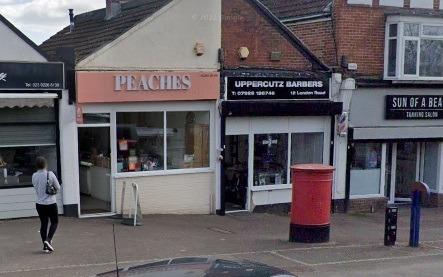 Peaches in London Road, Purbrook, has a Google rating of 3.5 with 133 reviews.