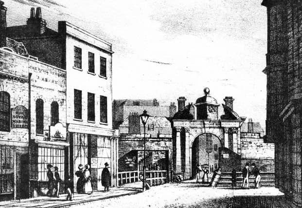 Broad Street sketch 1800's