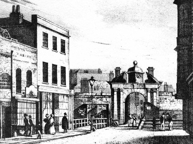 Broad Street sketch 1800's