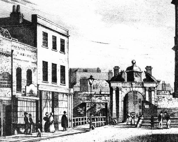Broad Street sketch 1800's