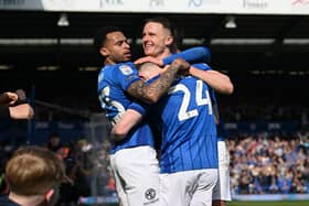 Colby Bishop celebrates his match-winning goal against Leeds. Picture: Graham Hunt/ProSportsImages