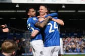 Colby Bishop celebrates his match-winning goal against Leeds. Picture: Graham Hunt/ProSportsImages