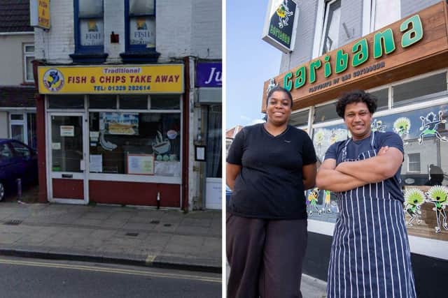 Caribana has opened at the site of Traditional Fish and Chips in Fareham.

Pictured right: Owner Kia Vincent with staff member, Kawsur Ali at Caribana, Fareham.