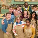 Undated Love Productions/Channel 4 handout photo of the contestants, (left to right) Josh, Dan, Keith, Rowan, Nicky, Amos, Abbi, Saku, Dana, Matty, Cristy and Tasha, for 14th series of The Great British Bake Off.
Photo credit should read: Mark Bourdillon/Love Productions/Channel 4/PA Wire