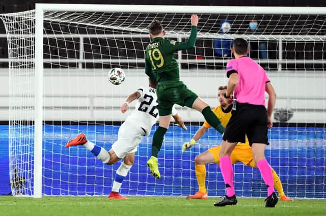 Pompey's Ronan Curtis was denied a last-gasp equaliser in the Republic of Ireland's Nation's League clash in Finland. Picture: JUSSI NUKARI/LEHTIKUVA/AFP via Getty Images)