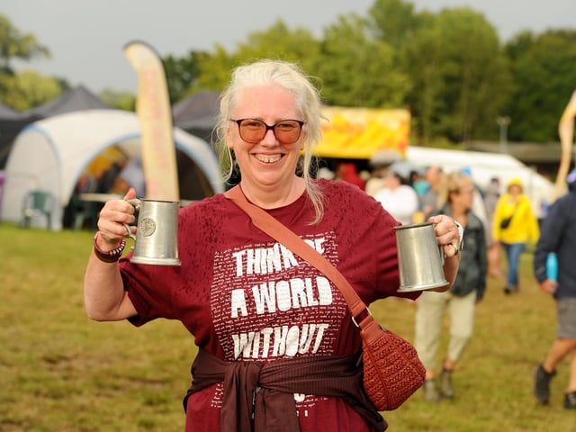 Cheers to Sarah Boyce from Christchurch. Picture: Sarah Standing (310725-1266)