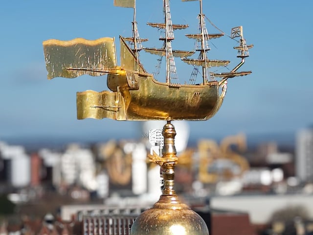 Ship on top of the Cathedral