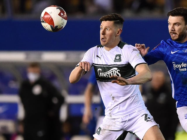 Bolton endured an injury-hit campaign with the Pilgrims where he made only 14 appearances and failed to score. His misery was compounded as Plymouth missed out on the play-offs on the final day of the campaign with a 5-0 loss to MK Dons.   Picture:  Nathan Stirk/Getty Images