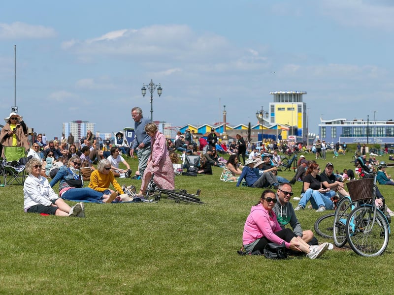 Crowds at the D-Day 80 national commemorative event.Picture: Chris  Moorhouse (050624-041)