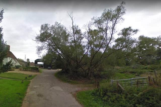 The donkey was stolen from Miller’s Ark Animals in Hook. Picture: Google Street View.
