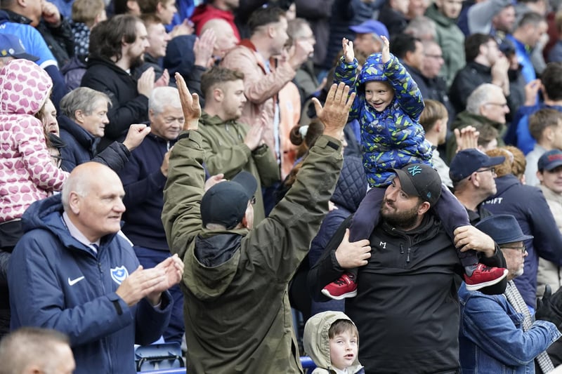 A young fan enjoys the late win over Carlisle