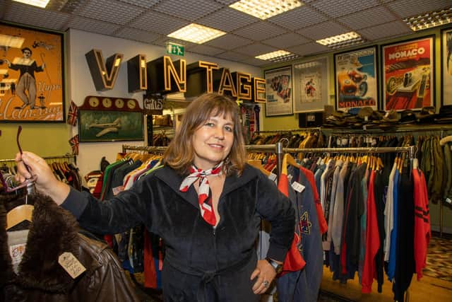 Tracey Green established King of Vintage store in Cascades two weeks before lockdown, but is now open with a wide variety of vintage clothes. Photos by Alex Shute