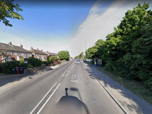The crash, which involved a car, van, cyclist and pedestrian, took place in Main Road, Emsworth, yesterday (July 13) afternoon. Picture: Google Street View.