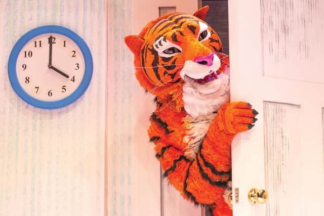 A stage production of The Tiger Who Came to Tea