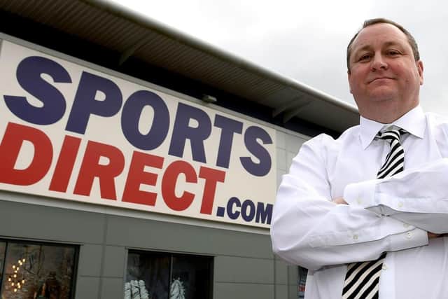 Newcastle United owner and Sports Direct boss Mike Ashley. Pic: Joe Giddens/PA Wire.
