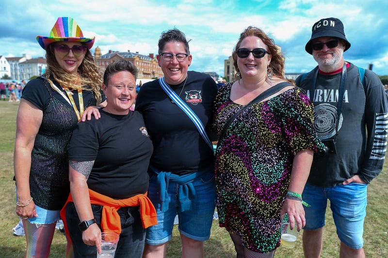 From left, Lisa Cook, Lizzie Renshaw, Cat Brookfield, Kristen Baker and Tim Cook
Picture: Chris Moorhouse (jpns 270823-037)