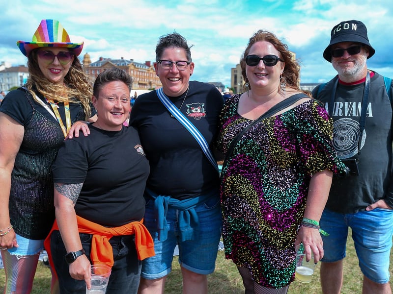 From left, Lisa Cook, Lizzie Renshaw, Cat Brookfield, Kristen Baker and Tim Cook
Picture: Chris Moorhouse (jpns 270823-037)