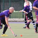 Portsmouth 4ths Alistair Thompson in possession in their meeting with Gosport 2nds