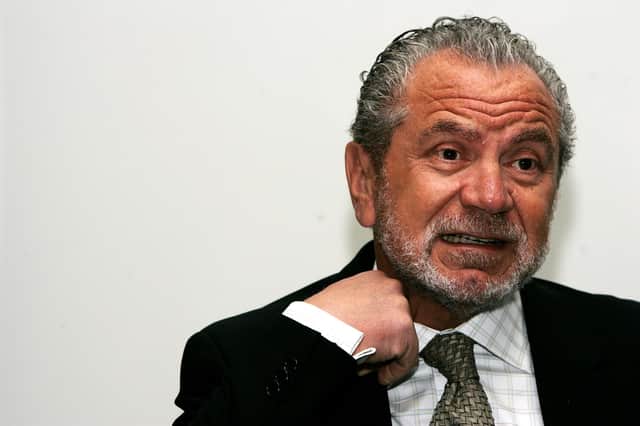 Lord Alan Sugar. (Photo by Claire Greenway/Getty Images)