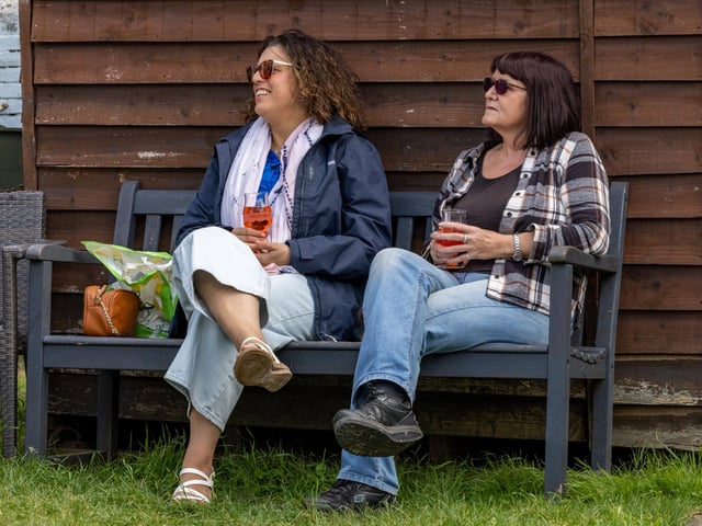 Attendees at the event on Hayling Island. Picture: Mike Cooter (250824)
