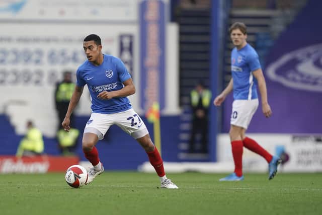 Miguel Azeez was given his second Pompey start in Saturday's 1-0 victory over Harrow Borough. Picture: Jason Brown/ProSportsImages
