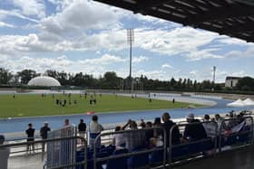 More than 50 Pompey supporters attended an open training session at the X-Bionic Sphere Sports Centre in Šamorín, Slovakia, on Thursday morning.