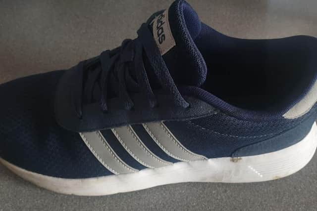 Police issued this photo of a trainer after a 32-year-old who had been at the Shepherds Crook in Milton woke up in a parked car. Picture: Hampshire police