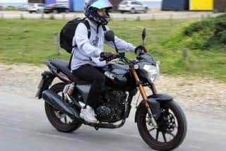 George Beard, 21, was left fuming after police closed the case for the theft of his Generic Code 125 CC motorbike - on the same day it was taken from outside his Hatfield Road address on Monday July 18. Pic George Beard