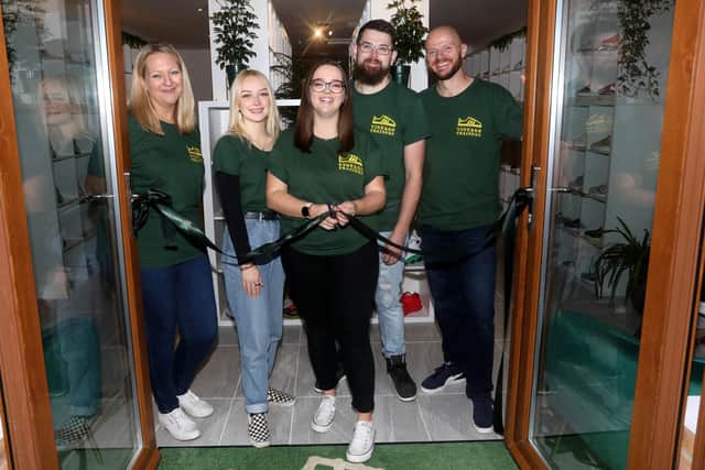 The Vintage Trainers team when they launched their showroom on October 30. Picture: Sam Stephenson.