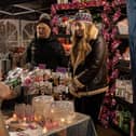 Glitter galore from the stalls at the Gosport Christmas market. Picture: Mike Cooter (251123)