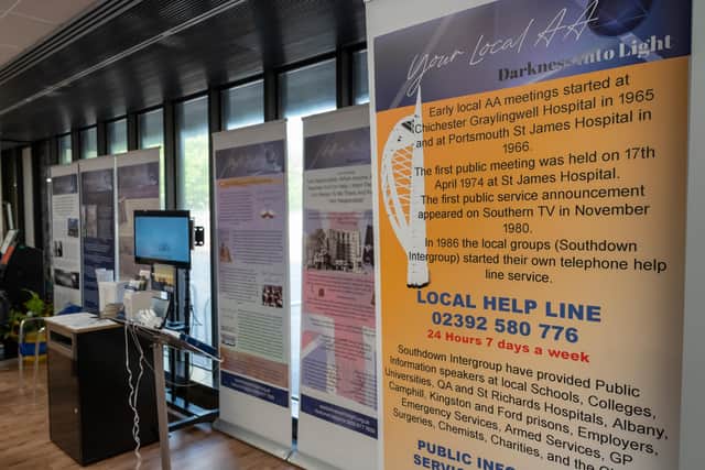 The Alcoholics Anonymous Exhibition in Portsmouth Central Library
Picture: Andy Hornby