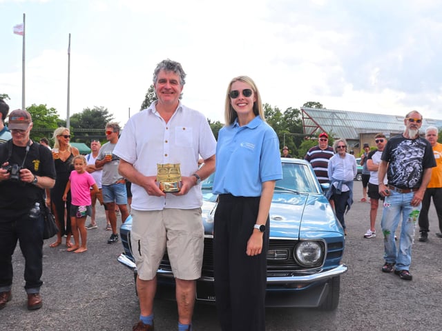 Classic American Car of the Year Heat Winner Steve with 1970 Ford Mustang Mach 1