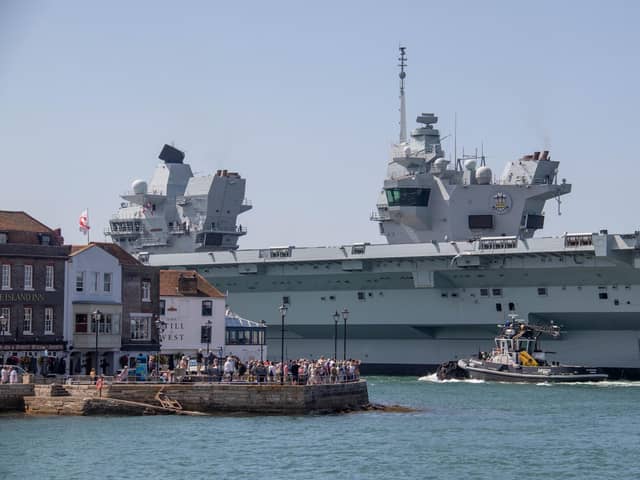 The Ministry of Defence have issued an update regarding HMS Prince of Wales and her deployment to Japan in 2025. Picture: Habibur Rahman