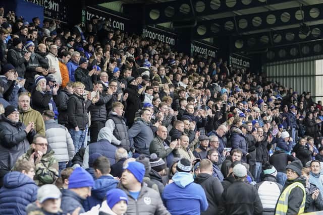 Pompey were backed by 2,000 supporters for their trip to Wycombe on Sunday.