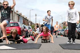 Francis Avenue, Portsmouth, became a play street in 2019,      Picture: Chris Moorhouse .       (210719-59)