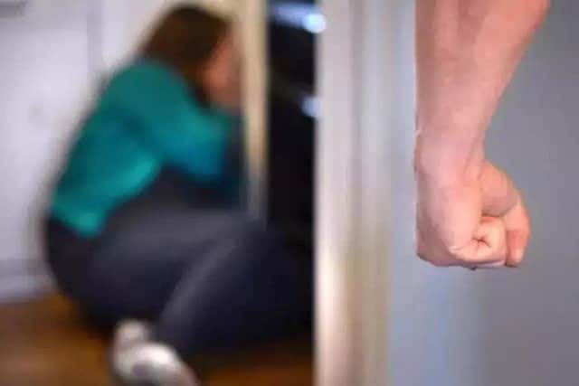 A stock domestic violence image.