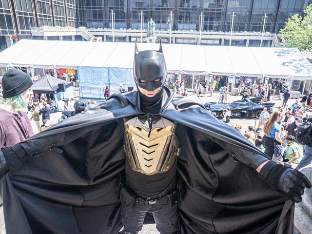 Portsmouth Comic Con 2023 at Portsmouth Guildhall on Saturday 3rd June 2023
Pictured: People dressed up at the event
Picture: Haibur Rahman