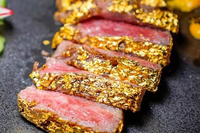 Here is the gold tomahawk steak. Picture: Relentless Steak and Lobster House
