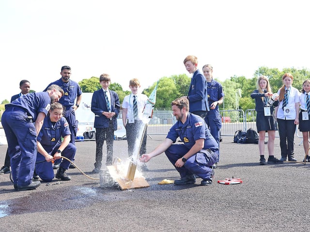 Bottle rockets blast off for Year 7 pupils from Priory School at SULSTEMIC