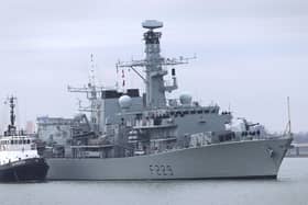 HMS Lancaster has set sail from Portsmouth for a short stint on a Nato mission following a major refit at the naval base.