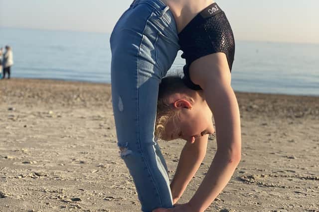 Alisha Kemp, 10 from Southsea, has taken up contortionism during the pandemic and could be the most flexible girl in Portsmouth