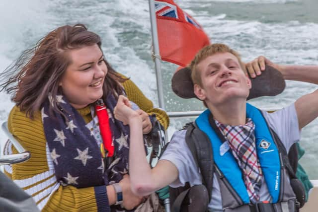 A user enjoying a ride on one of The Wetwheels Foundation's boats. Picture by Pete Lisle