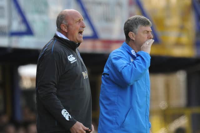 Brian Kidd (right) arrived at Pompey in February 2009 to assist caretaker boss Paul Hart. Picture: Daniel Hambury/Empics