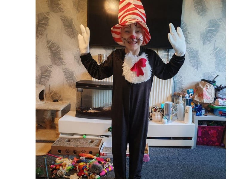 This Cat in The Hat looks very excited to celebrate World Book Day!