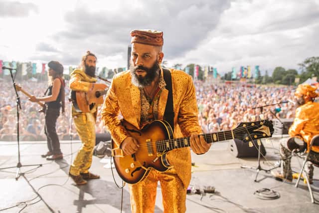 The Turbans on stage at Wilderness Festival. Picture by Danny North.