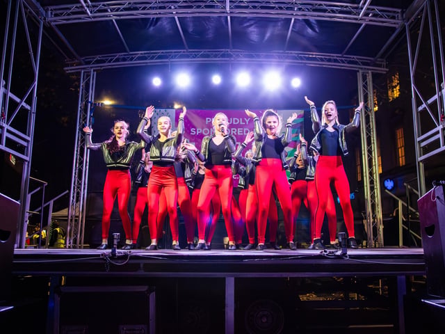 Hundreds of residents descended on Commercial Road to watch local dance troops and celebrities come together to turn on the Christmas lights.
Pictured - SD Studio dancers
Photos by Alex Shute