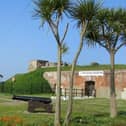 Batteries No.1 and 2 were built in the Stokes Bay area of Gosport, primarily to defend against a sea-borne attack, and are located at the north-west end of the Stokes Bay Lines. They were part of a system of ramparts, moats and batteries built in the 1860s. The building is partly in use as The Diving Museum.
