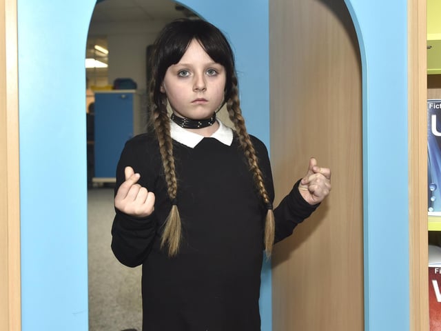 Pictured is: Kenzie Harrold (7).
Picture: Sarah Standing (020323-663)