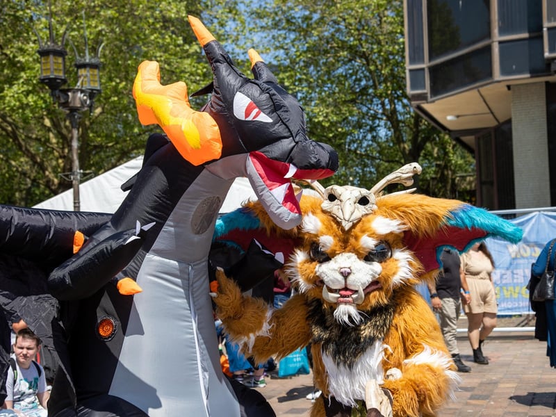 Charizard stopped by for a photo